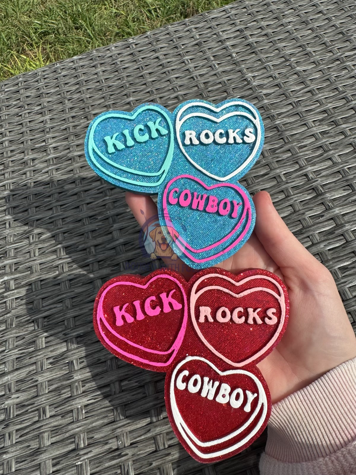 Kick rocks Cowboy hearts