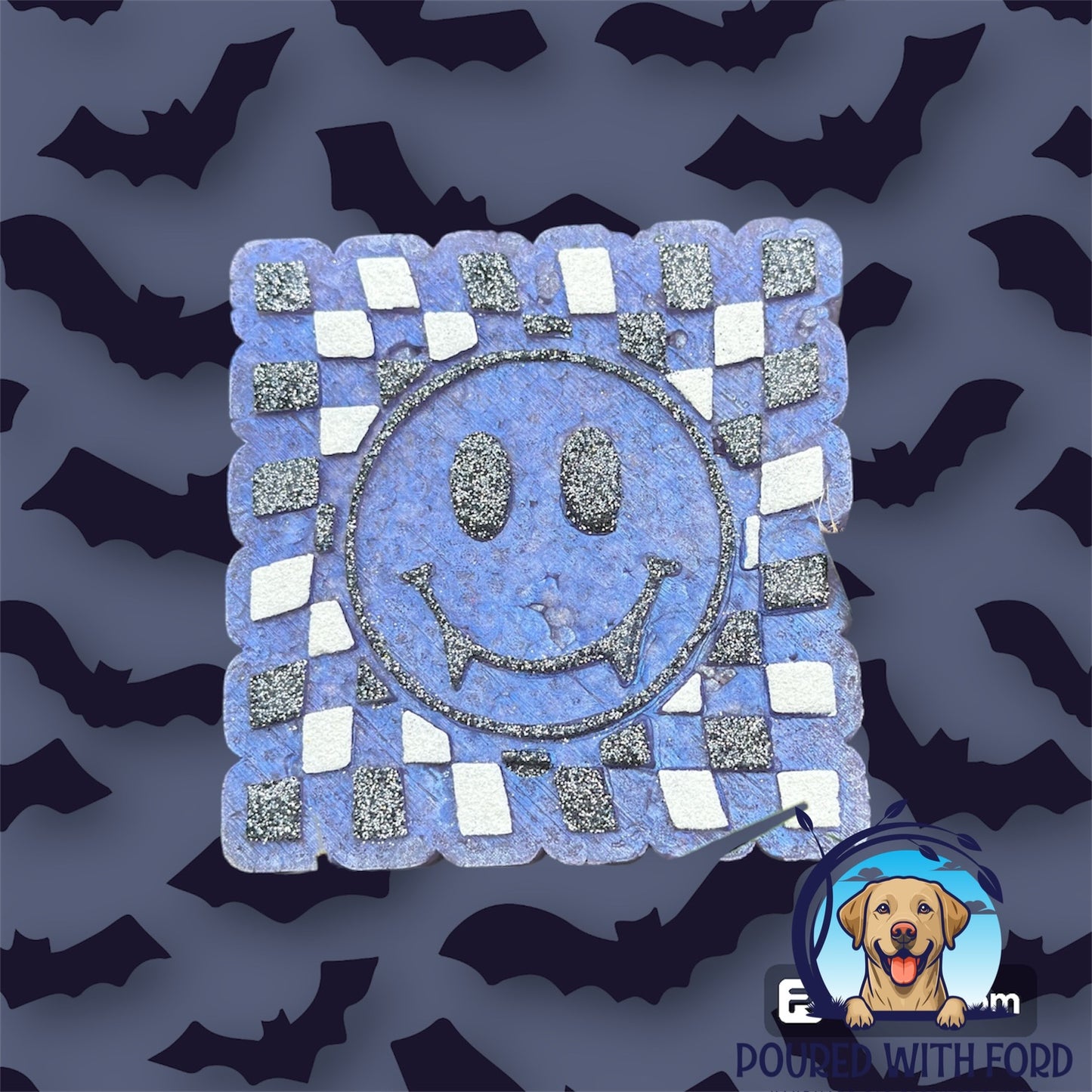 Vampire smiley checkered freshie