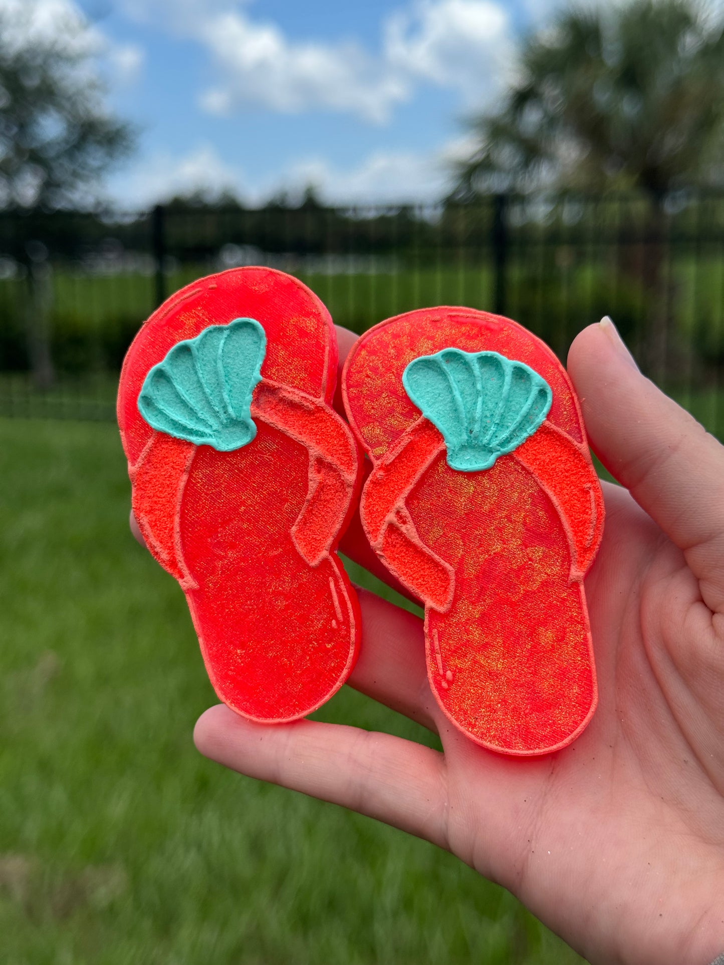 Seashell Flip Flop Vent Clips