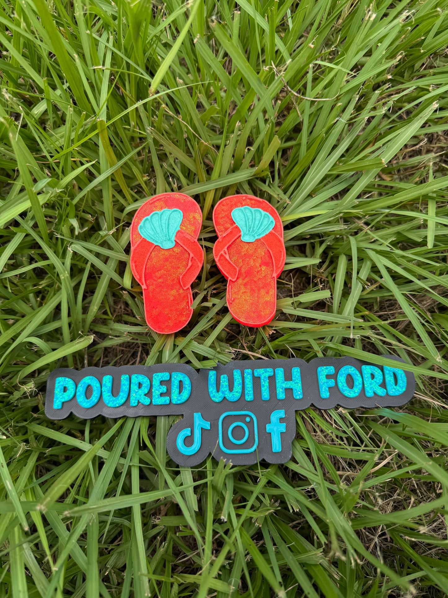 Seashell Flip Flop Vent Clips