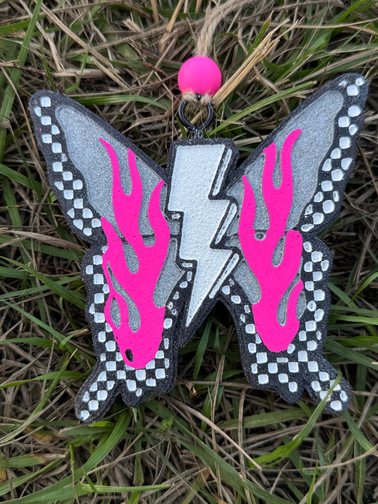 Checkered Flames Butterfly