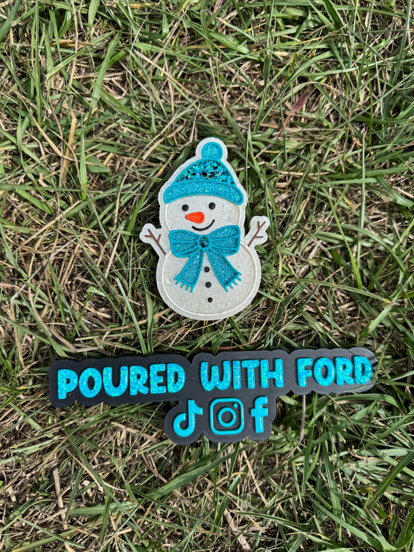 Snowman bow scarf