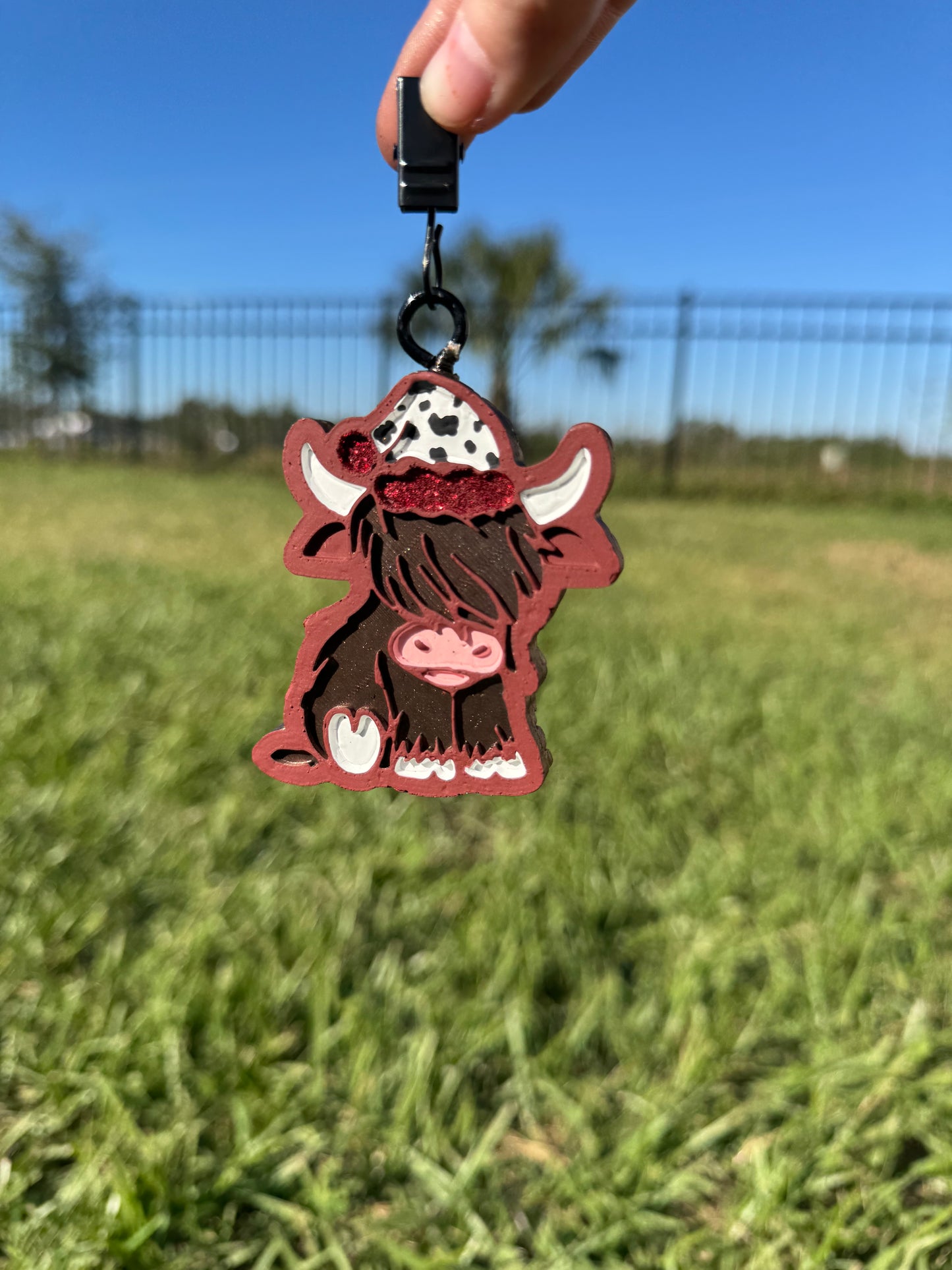 Christmas Highland Cow