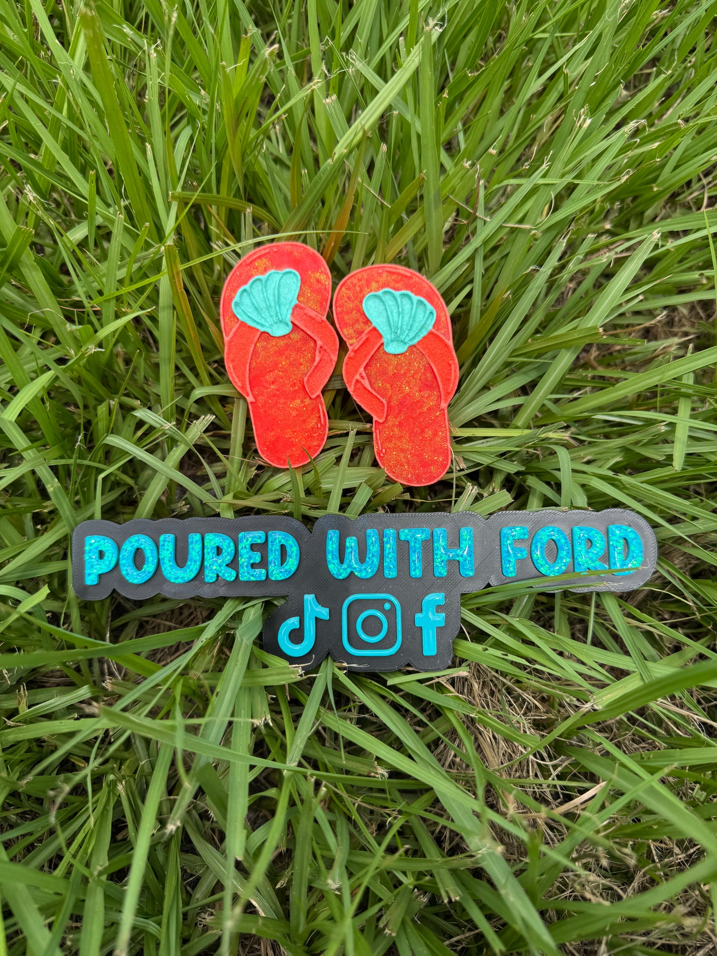 Seashell Flip Flop Vent Clips