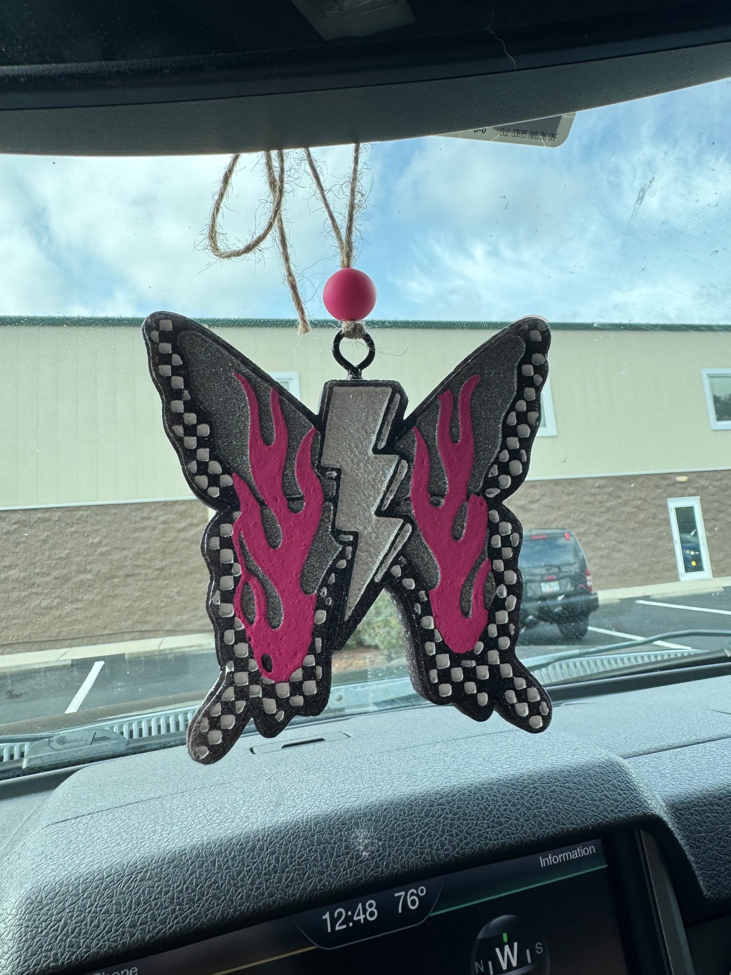 Checkered Flames Butterfly