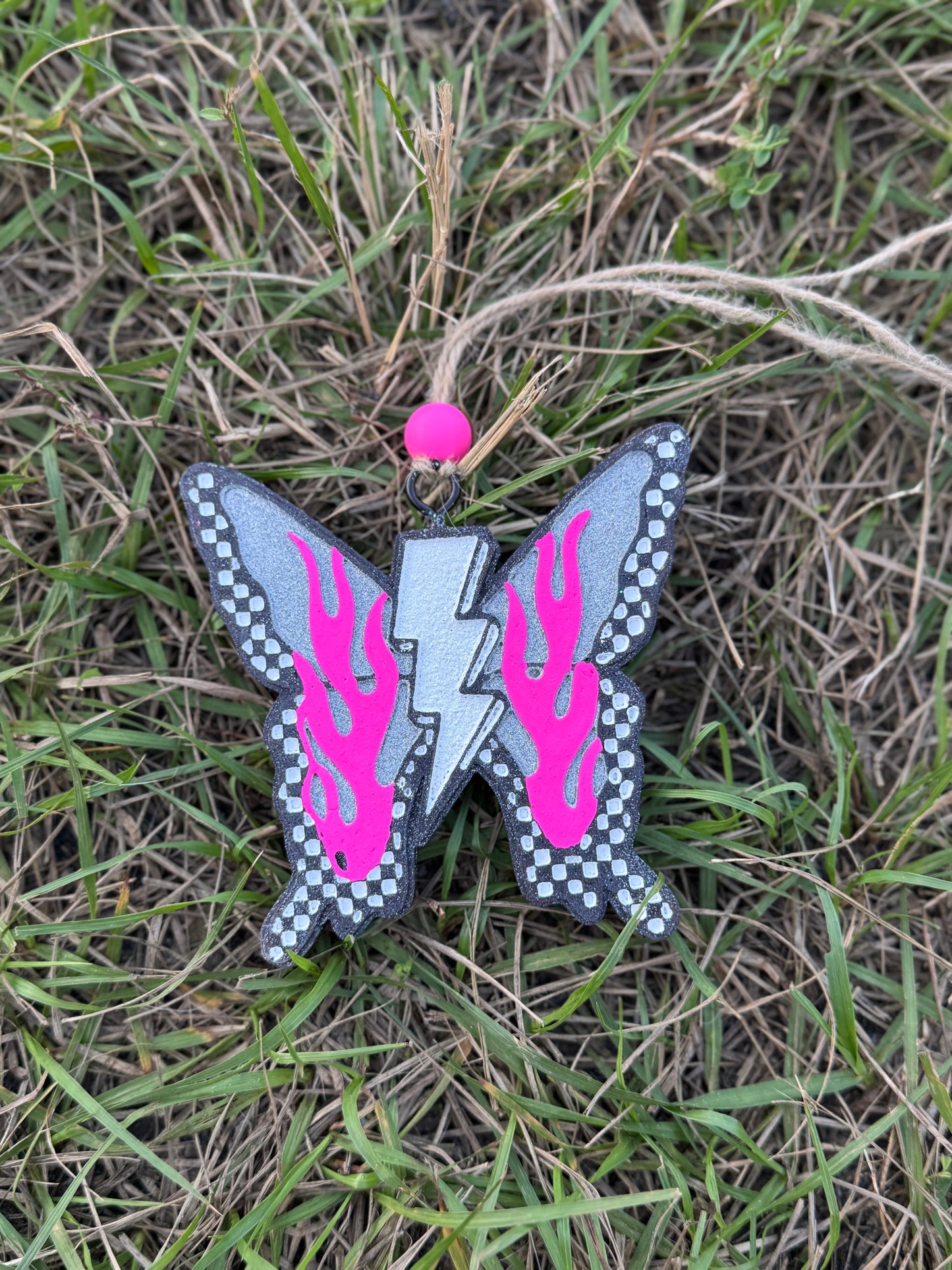 Checkered Flames Butterfly