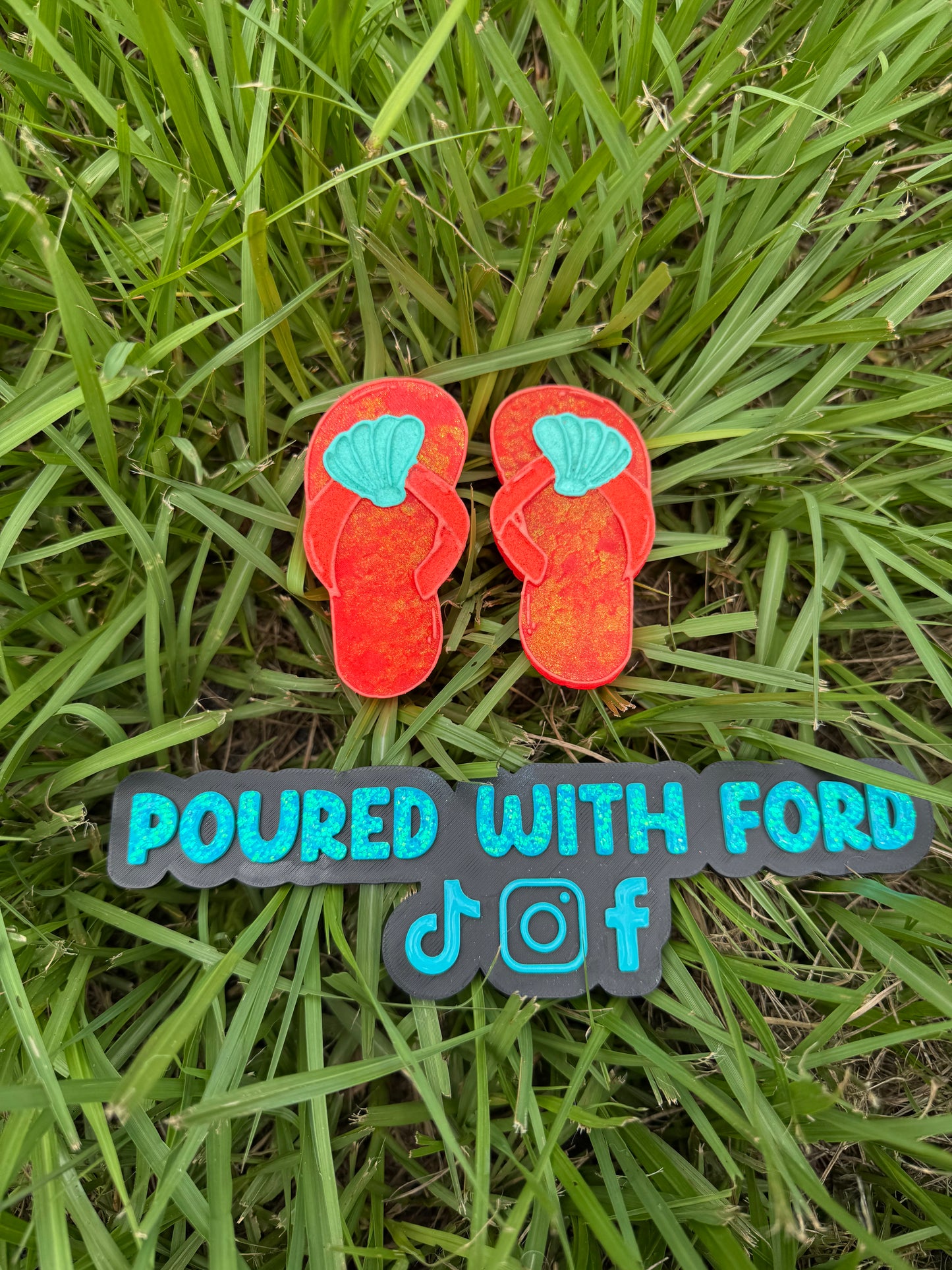 Seashell Flip Flop Vent Clips
