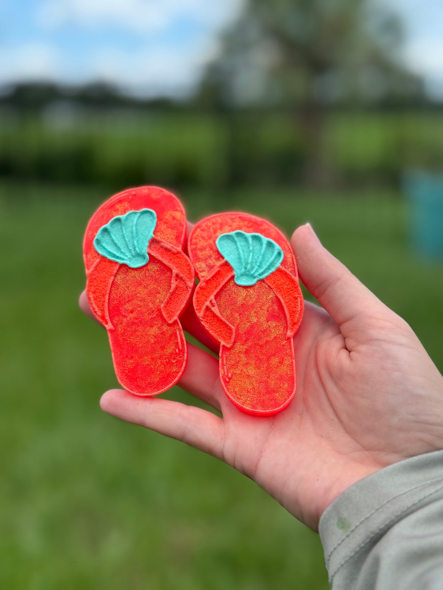 Seashell Flip Flop Vent Clips