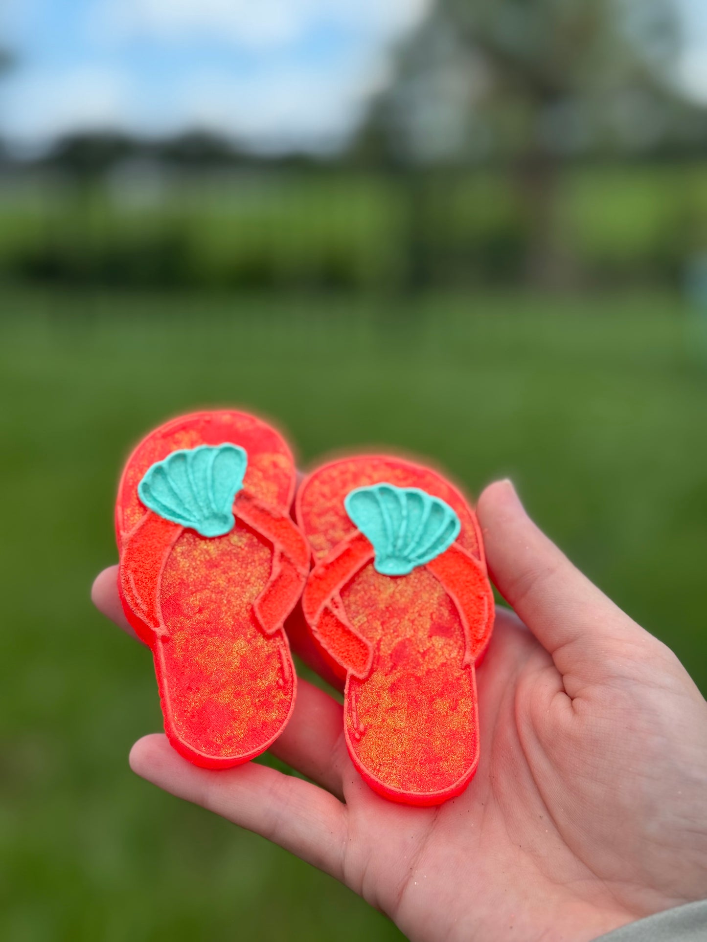 Seashell Flip Flop Vent Clips