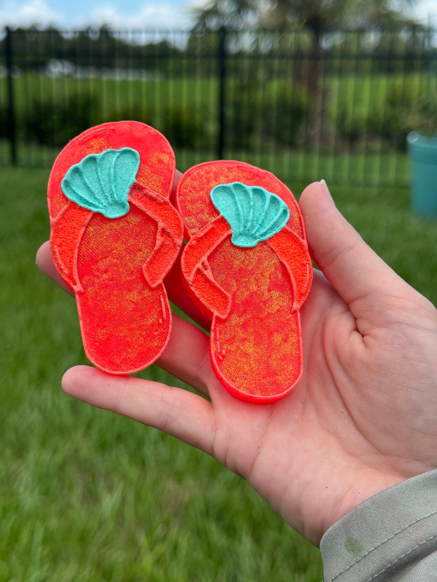 Seashell Flip Flop Vent Clips