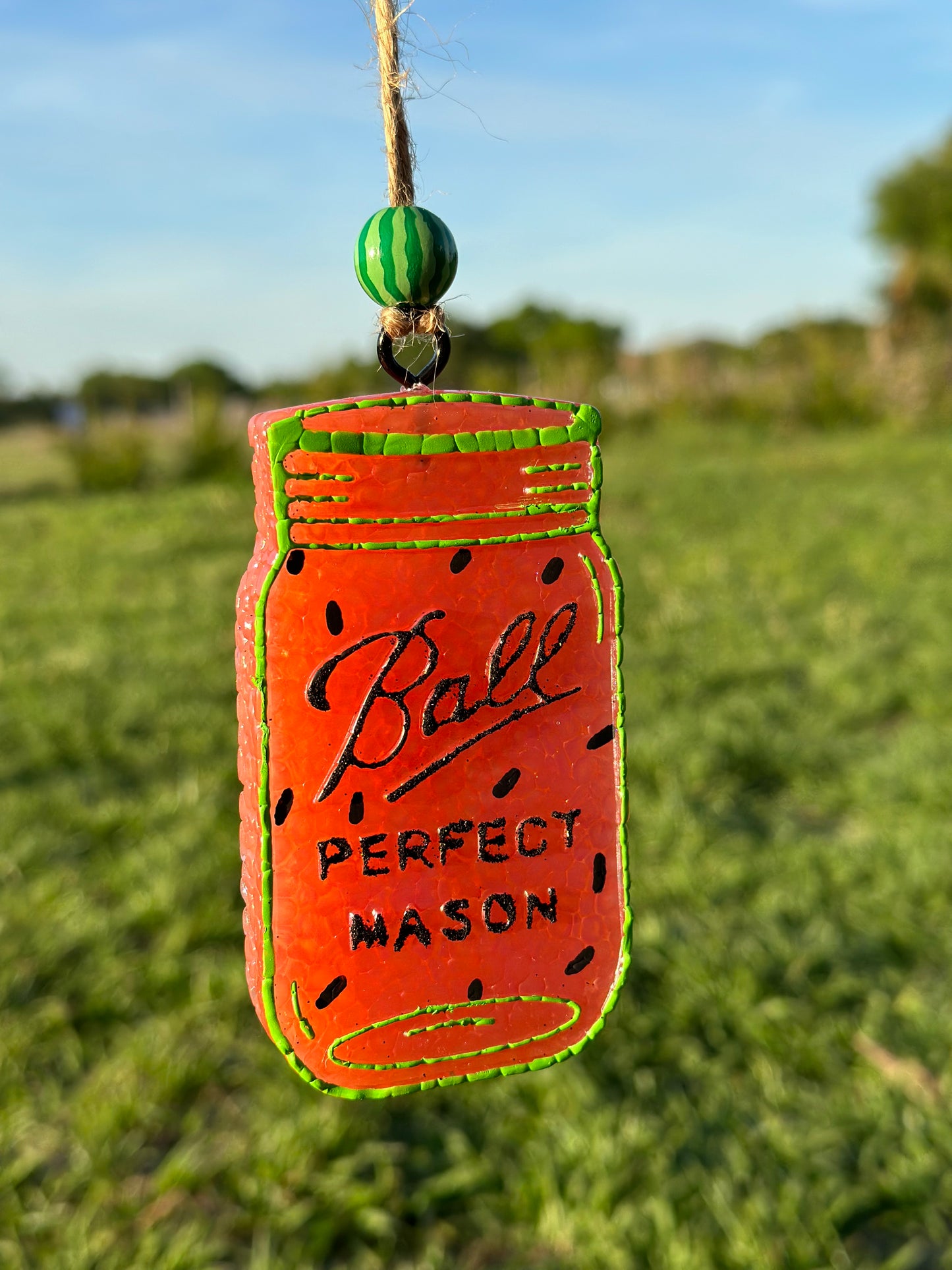Watermelon Mason Jar Freshie