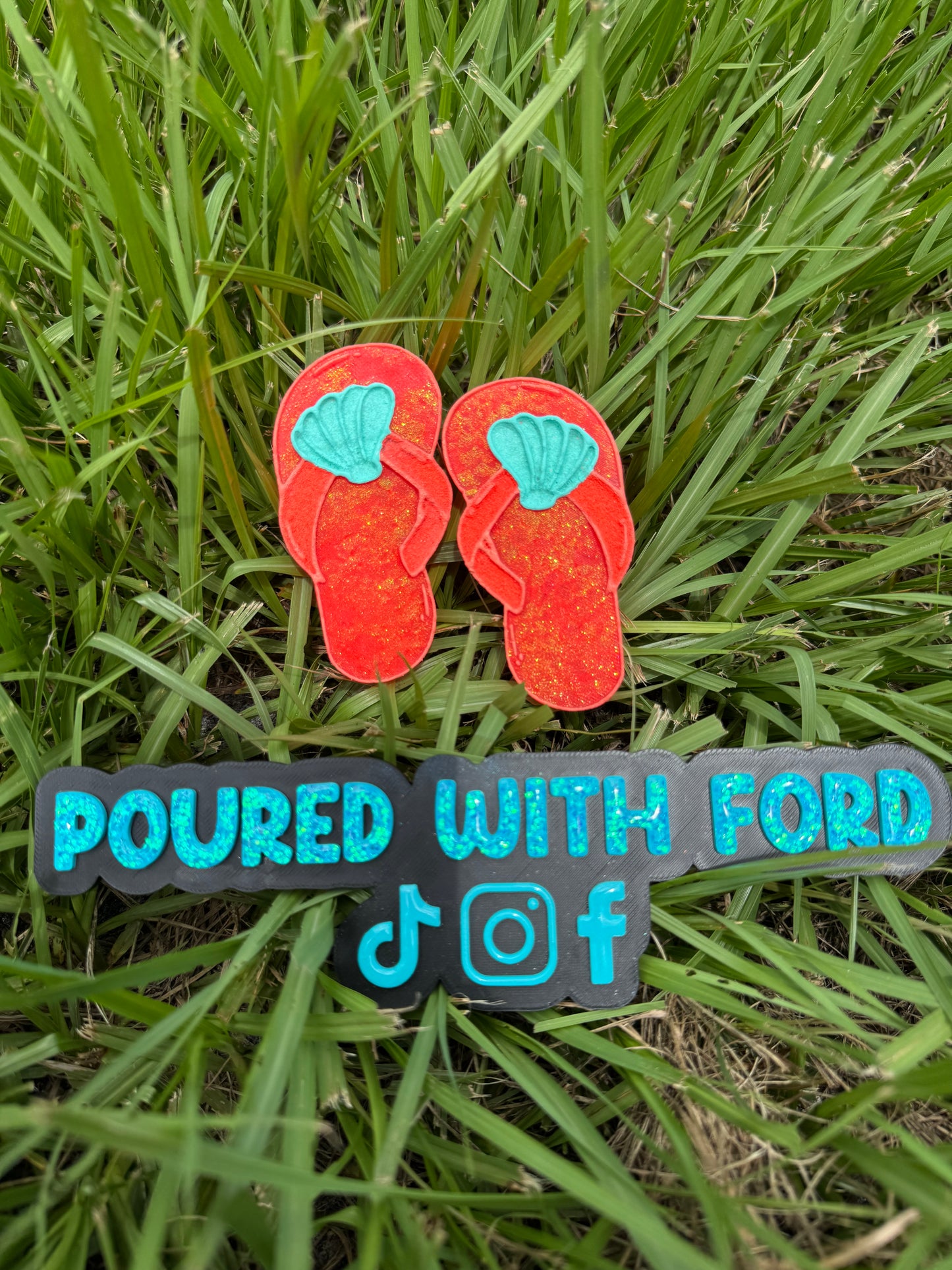 Seashell Flip Flop Vent Clips