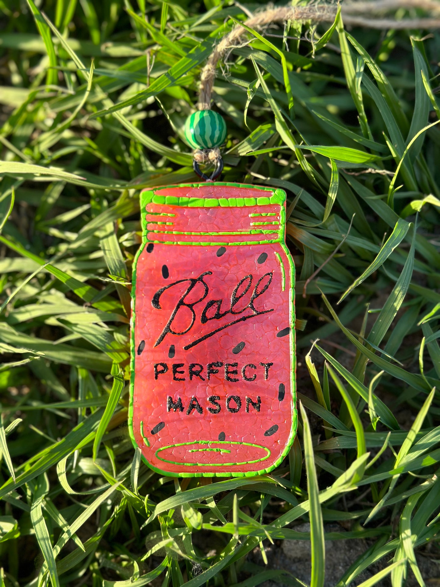 Watermelon Mason Jar Freshie