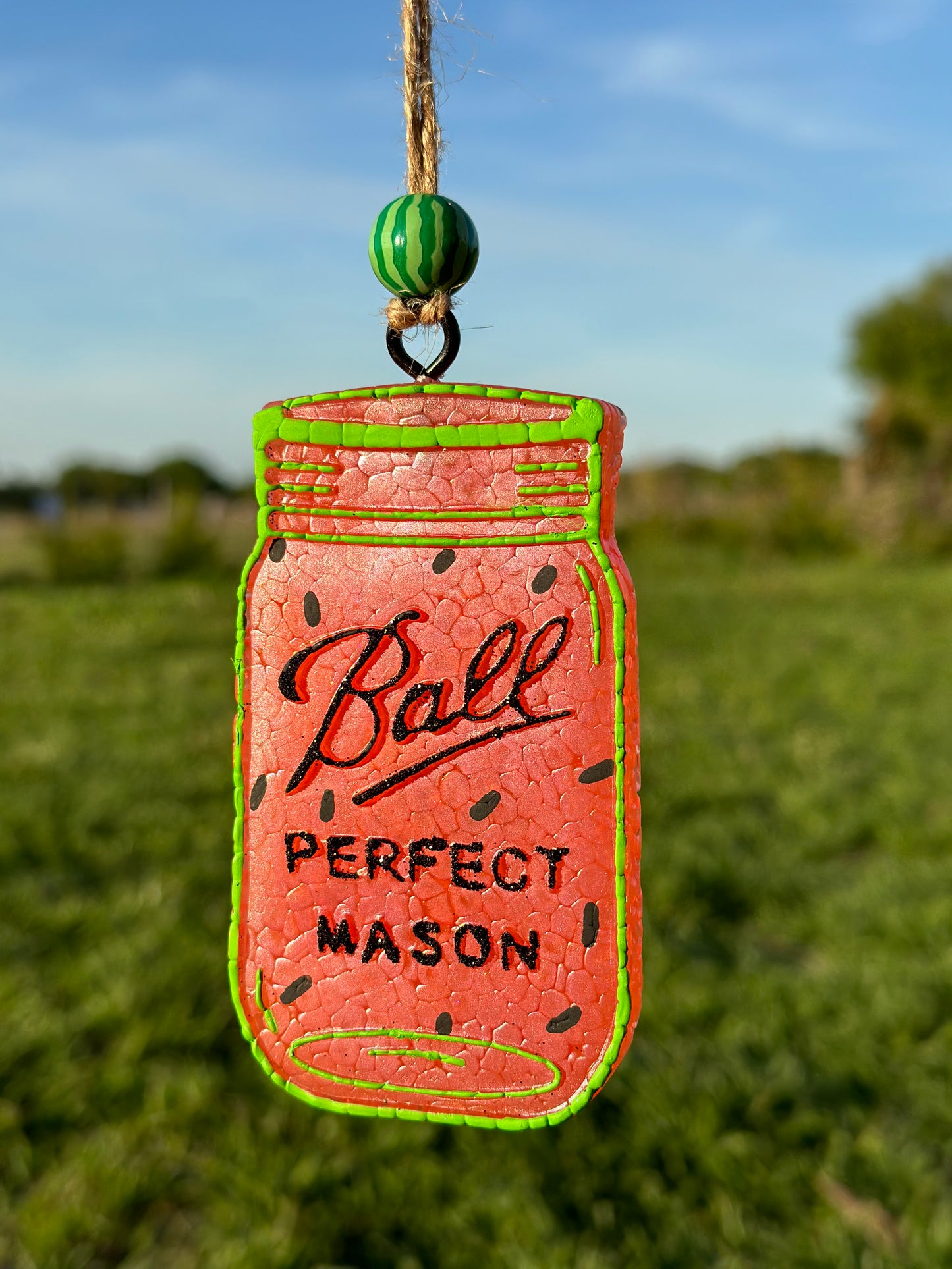 Watermelon Mason Jar Freshie
