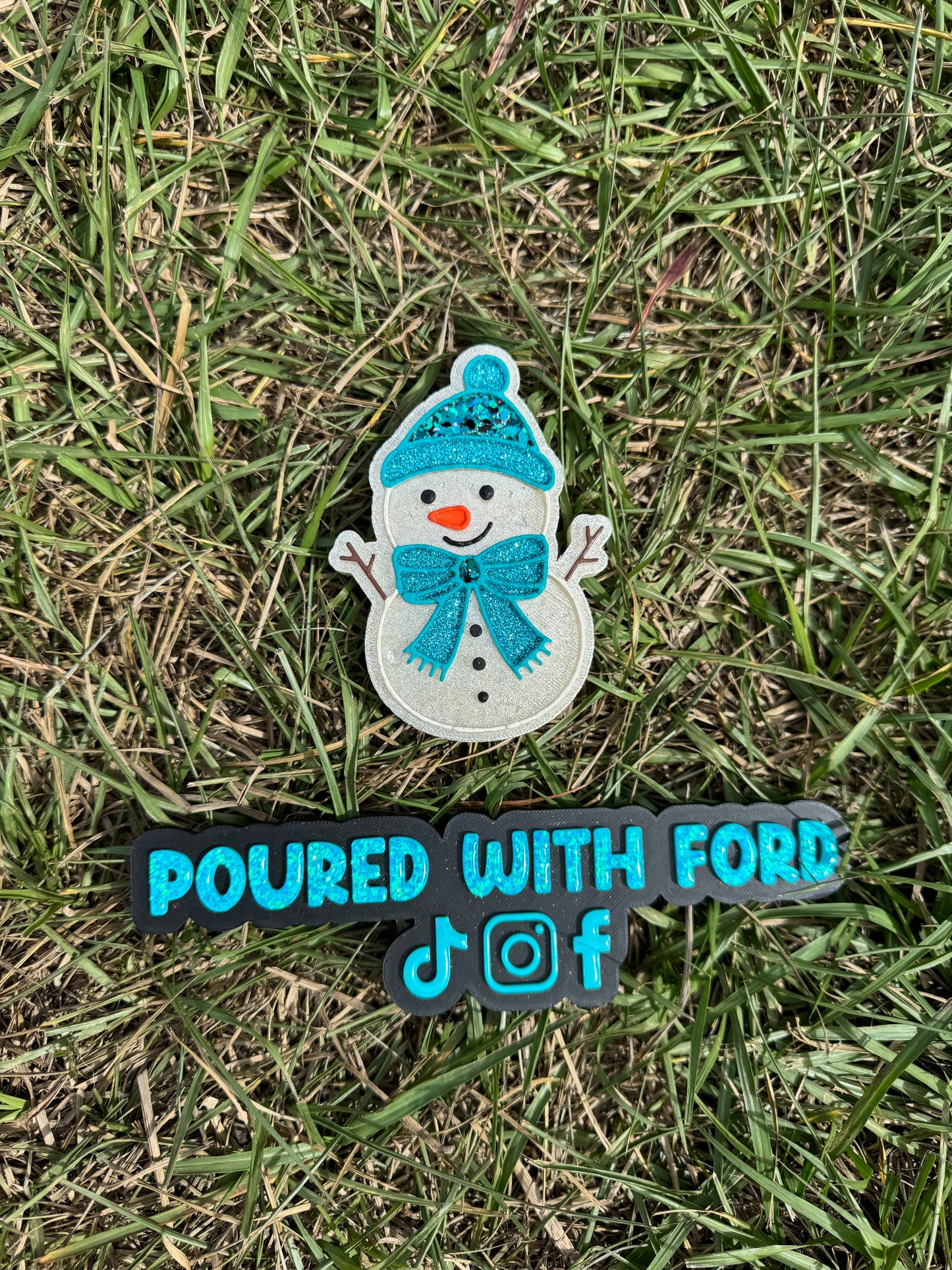 Snowman bow scarf