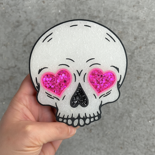 Heart Eyes Skull