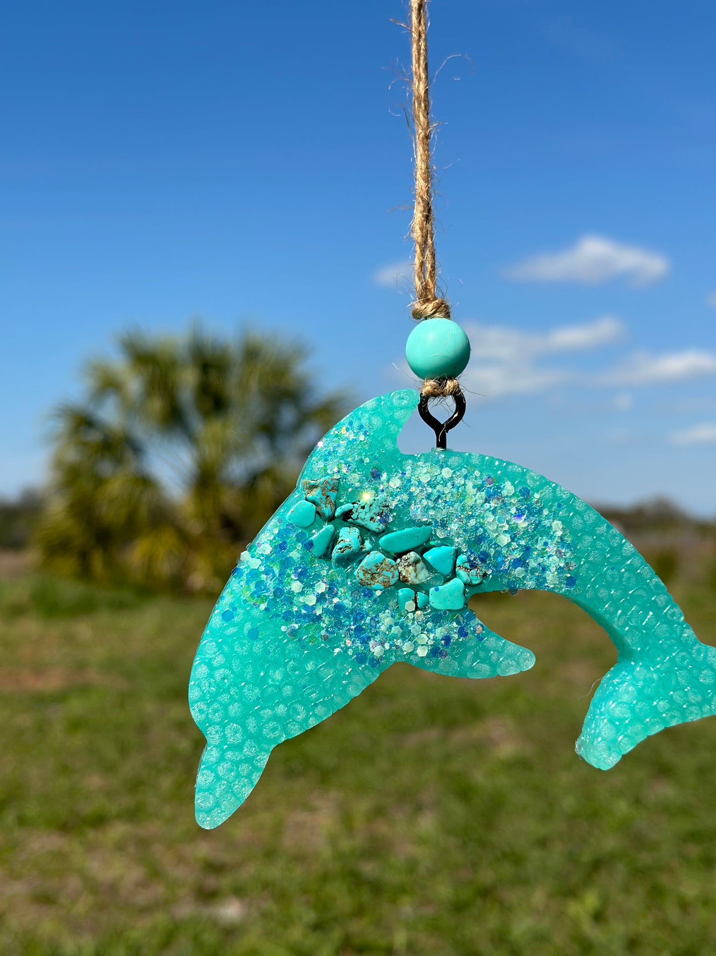 Dolphin Turquoise Stone Freshie